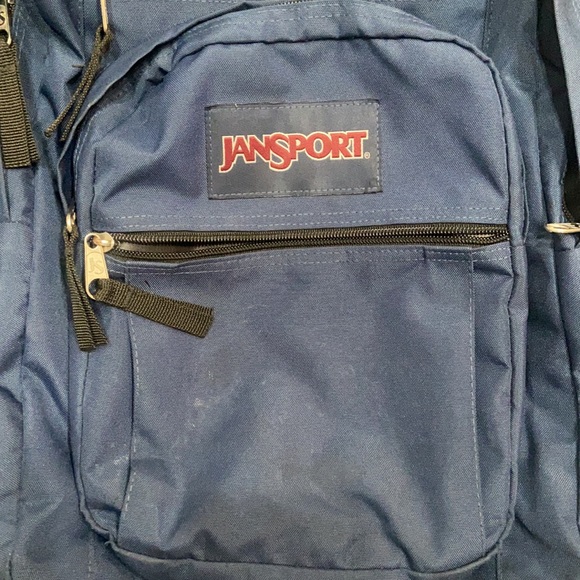Navy Blue Jan Sport Digital Laptop Backpack - Picture 2 of 12